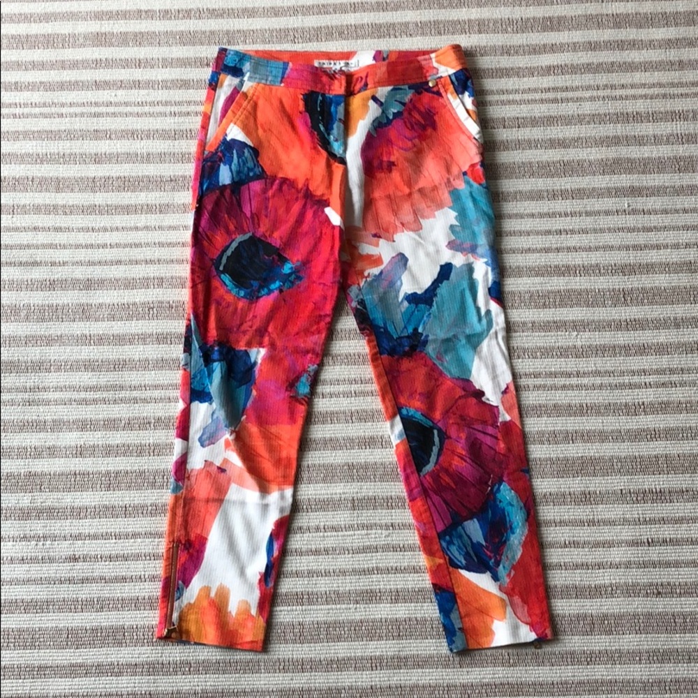 Linen cropped pants